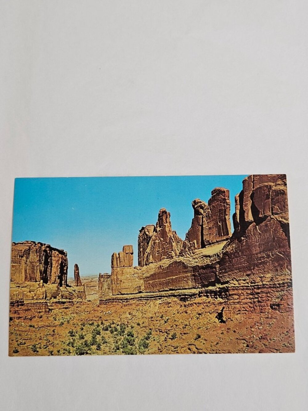 Park Avenue Arches National Monument Utah Entrada Sandstone Postcard
